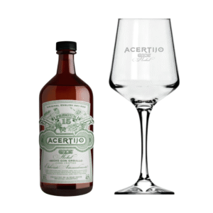 Gin Acertijo Herbal 15 Bótanicos + Copa Gin Acertijo