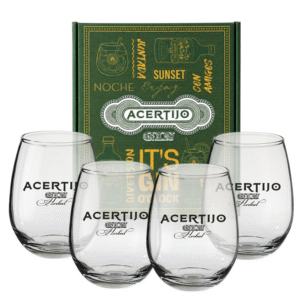 Estuche 4 Vasos Copón Gin Acertijo Herbal