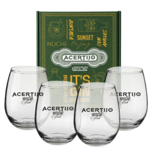 Estuche x4 Vasos Copón Gin Acertijo Pink