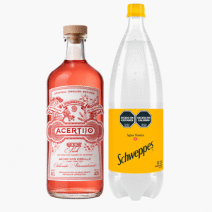 Combo Gin Acertijo Pink 9 Botánicos + Agua Tónica
